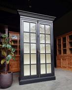 Prachtige zwarte vitrinekast | Côte Sud Eichholtz #2463, Niet ingevuld, 100 tot 150 cm, 200 cm of meer, Niet ingevuld