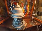 Petroleumstel gewolkt: 4-pits met bodemschotel en zakketel, Antiek en Kunst, Ophalen of Verzenden