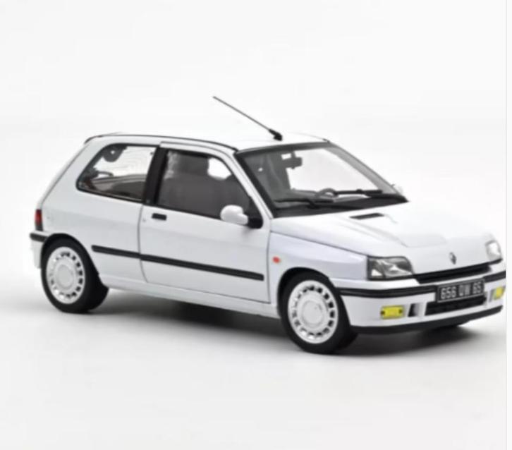Renault Clio 16S 1991 Wit schaal 1/18 NOREV ref. 185251, Hobby en Vrije tijd, Modelauto's | 1:18, Nieuw, Auto, Norev, Verzenden