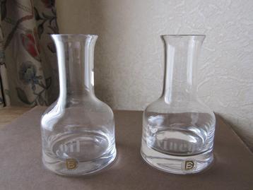 Oil & Vinegar bottles Dartington - design Frank Thrower beschikbaar voor biedingen