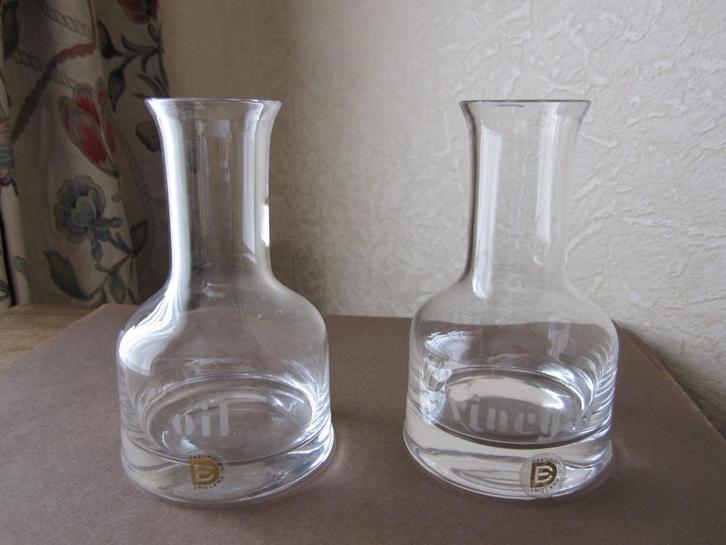 Oil & Vinegar bottles Dartington - design Frank Thrower, Huis en Inrichting, Keuken | Servies, Zo goed als nieuw, Overige typen