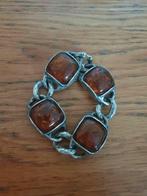 Zilveren armband met barnsten, Sieraden, Tassen en Uiterlijk, Antieke sieraden, Verzenden, Zilver, Armband