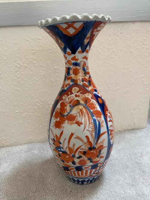 Antieke Vaas met Bloemmotieven, Antiek en Kunst, Antiek | Vazen, Ophalen of Verzenden