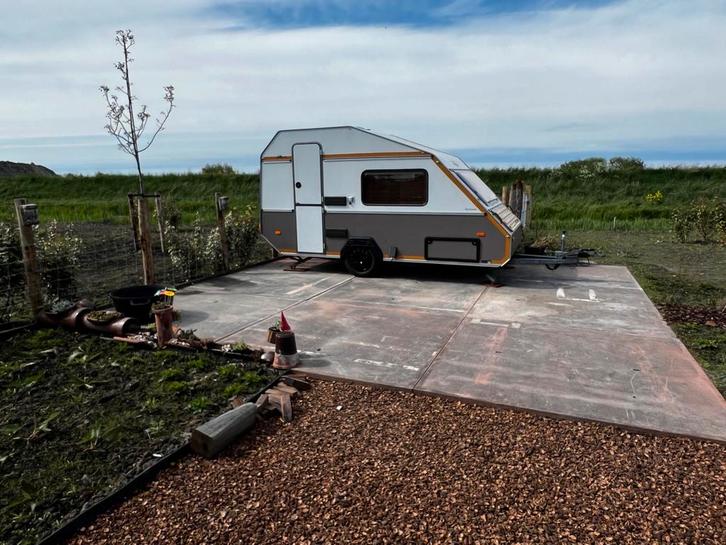 Kip caravan Kompakt MK400EK met originele voortent en luifel, Caravans en Kamperen, Caravans, Particulier, tot en met 2, tot 500 kg