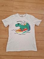 T shirt maat 122 128 H&M dino wit, Ophalen of Verzenden, Zo goed als nieuw, Jongen, Shirt of Longsleeve