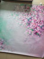 Fotografieachtergronden luxe vinyl bloemen, roze lila mint., Audio, Tv en Foto, Fotografie | Fotostudio en Toebehoren, Ophalen