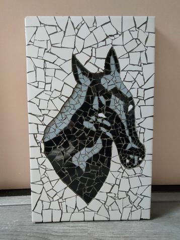 Mozaïek schilderij paard beschikbaar voor biedingen