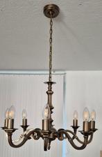 Tijdloze messing kroonluchter, Huis en Inrichting, Lampen | Kroonluchters, Ophalen, Zo goed als nieuw, Metaal, Klassiek tijdloos