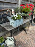 Leuke zinken bakken, Tuin en Terras, Bloembakken en Plantenbakken, Ophalen, Gebruikt, Minder dan 30 cm, Minder dan 60 cm