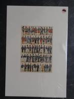 litho militairen kleding mode 17e eeuw tot WOI bombled 1920, Antiek en Kunst, Kunst | Litho's en Zeefdrukken, Verzenden