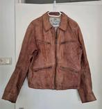Leren jas jack bruin cognac heren JC Rags L vintage, Ophalen of Verzenden, Zo goed als nieuw, Maat 52/54 (L), Bruin