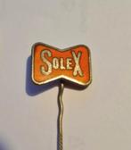 Oude speld SOLEX emaille bromfietsen brommers, Verzamelen, Speldjes, Pins en Buttons, Ophalen of Verzenden, Gebruikt, Transport