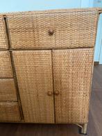 Rieten kast, Huis en Inrichting, Kasten | Ladekasten, Ophalen, Gebruikt, 50 tot 100 cm, 3 of 4 laden