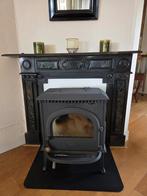 Antieke Zwart Marmeren Schouw, Ophalen