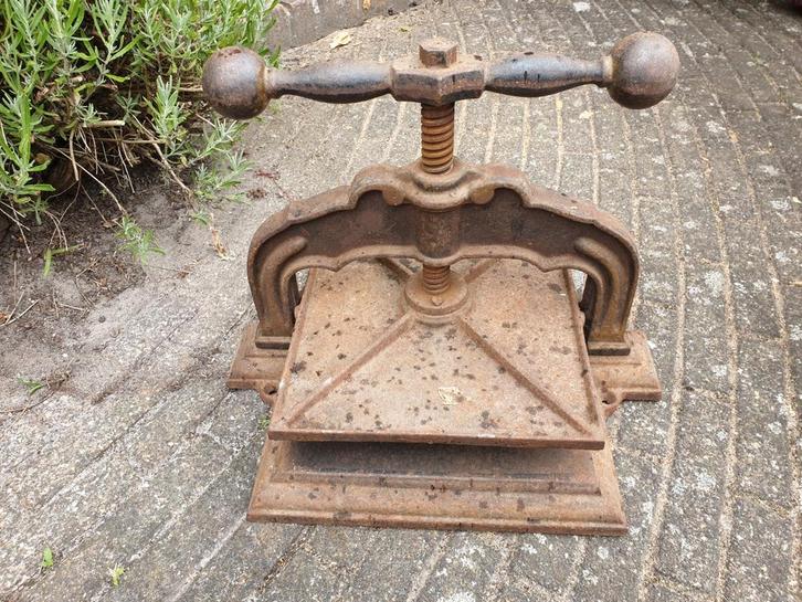 Antieke boekenpers / drukpers, Antiek en Kunst, Antiek | Koper en Brons, Ophalen