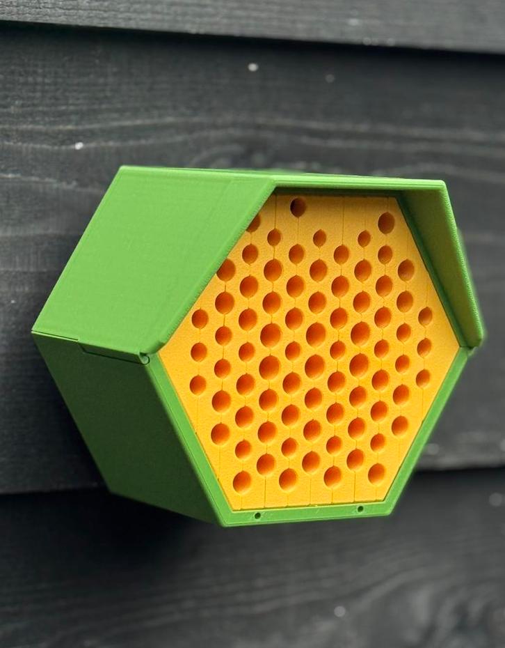 Bijenhotel en vogelvoer huisje 2 in 1, Dieren en Toebehoren, Insecten en Spinnen, Bijen