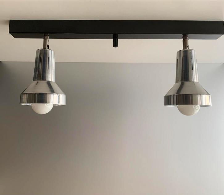 Hala Zeist 506 ceiling lamp 60s silence of the lamps, Huis en Inrichting, Lampen | Plafondlampen, Gebruikt, Metaal, Ophalen of Verzenden