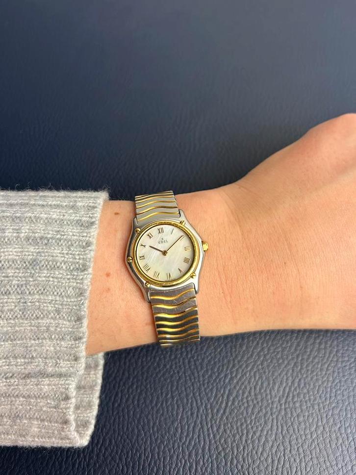 Ebel Sport Wave Two-Tone – Ref. 1090121 (1997), Sieraden, Tassen en Uiterlijk, Horloges | Dames, Zo goed als nieuw, Polshorloge