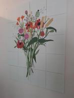Ixxi bloemen afbeelding, Ophalen of Verzenden, Schilderij, 75 cm of meer