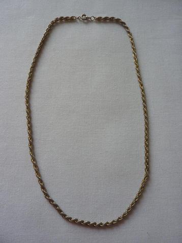 dikke goudkleurige ketting geen goud 51 cm lang schakeltjes beschikbaar voor biedingen