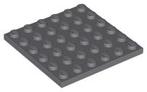 Lego Dark Bluish Gray Plate 6 x 6, Ophalen of Verzenden, Gebruikt, Losse stenen, Lego