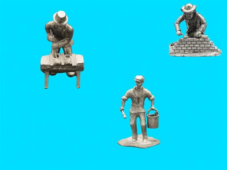 Tinnen beeldjes, Antiek en Kunst, Antiek | Tin, Ophalen of Verzenden