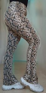 Ambika elin print flared legging broek stretch M zgan comfy, Legging, Verzenden, Beige, Maat 40/42 (M)