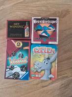 4 gezelschaps spelen reis versie, Hobby en Vrije tijd, Gezelschapsspellen | Bordspellen, Ophalen of Verzenden, Zo goed als nieuw