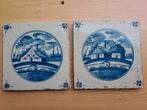 Oude Delftsblauwe Tegeltjes, Antiek en Kunst, Antiek | Wandborden en Tegels, Ophalen