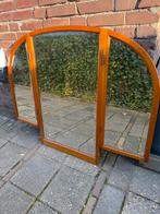 Art Deco Drieluik Spiegel - Afgeschuinde Boog, Huis en Inrichting, Woonaccessoires | Spiegels, Gebruikt, 100 tot 150 cm, 125 cm of meer