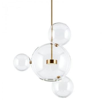 Glazen bollen hanglamp - Soap - 4 bollen beschikbaar voor biedingen