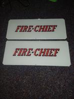 Benzinepomp plaatjes fire chief, Ophalen of Verzenden