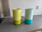 Table lamps x2 H 25cm, Huis en Inrichting, Lampen | Tafellampen, Ophalen, Gebruikt, Overige materialen, Minder dan 50 cm