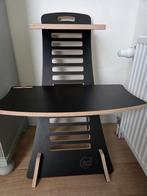 Stabureau/ laptoptafel hout zwart, Ophalen of Verzenden, Zo goed als nieuw, In hoogte verstelbaar