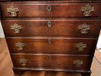 Eikenhouten 18e/begin 19e  eeuws secretaire, Huis en Inrichting, Ophalen, Gebruikt, 100 tot 150 cm, Eikenhout