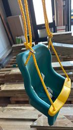 Showroom model babyzitje turquoise met geel touw, Ophalen, Zo goed als nieuw, Schommel