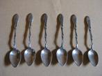 6 zilveren Art Deco lepeltjes, Ophalen of Verzenden, Zilver
