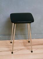 Vintage Kruk chroom / zwarte zitting, Huis en Inrichting, Gebruikt, 2e hands item, Ophalen of Verzenden, 2e hands item