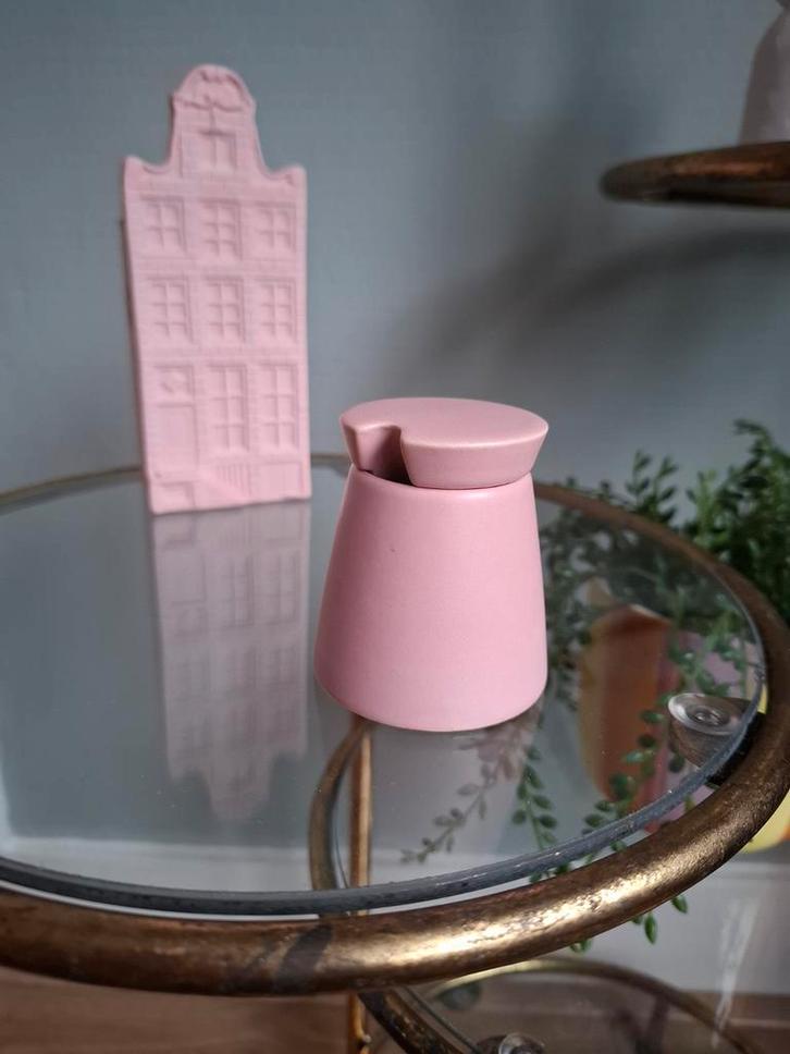 Flora Gouda - mosterd potje - 1950s, Antiek en Kunst, Antiek | Porselein, Ophalen of Verzenden