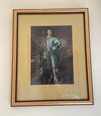 Prent The Blue Boy, Gainsborough, goudkleurige lijst, Ophalen of Verzenden