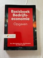Basisboek Bedrijfseconomie Opgaven - 12e druk, Verzenden, HBO, Zo goed als nieuw, Noordhoff Uitgevers