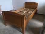 Senioren bed met verstelbare lattenbodem, Ophalen, 90 cm, Eenpersoons, Hout