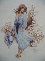 Borduurwerk "Sarah Moon", Ophalen of Verzenden, Gebruikt, Handborduren, Onderdeel of Toebehoren