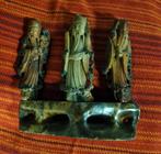 Oud speksteen beeld Fu, Lu en Shou China, Ophalen of Verzenden