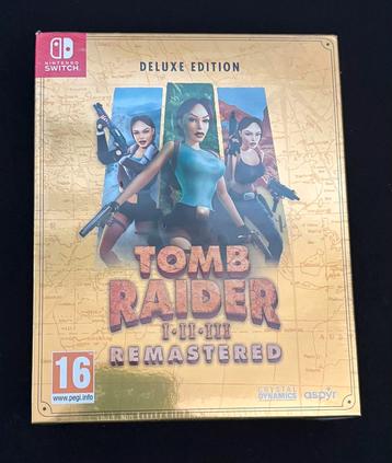 Tomb raider 1,2,3 remastered deluxe edition SEALED (switch) beschikbaar voor biedingen