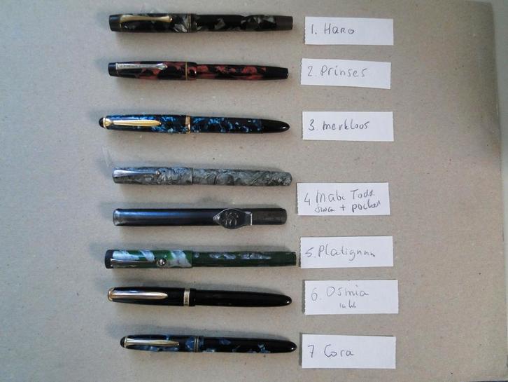 vintage vulpennen, Verzamelen, Pennenverzamelingen, Gebruikt, Vulpen, Overige merken, Ophalen