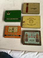 Vintage Sigarettenblikken - Set van 5, Ophalen of Verzenden, Gebruikt, Overige, Overige merken