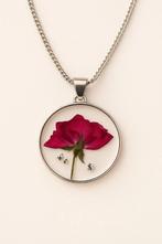 Unieke handgemaakte sieraden van echte bloemen, Ophalen of Verzenden, Zo goed als nieuw, Overige materialen