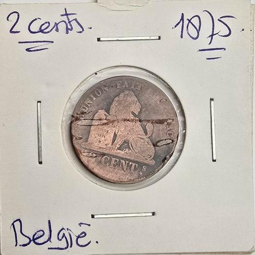 Belgie 2 cent 1875, Postzegels en Munten, Munten | België, Ophalen