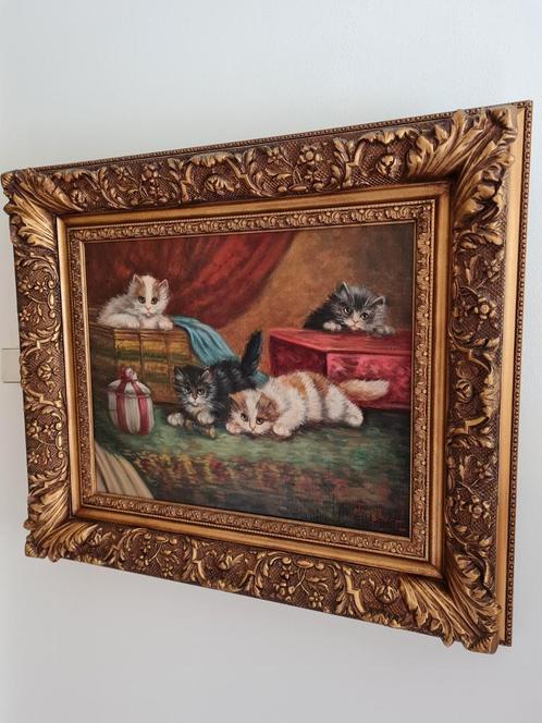 Poezen schilderij naar raaphorst, Antiek en Kunst, Kunst | Schilderijen | Klassiek, Ophalen